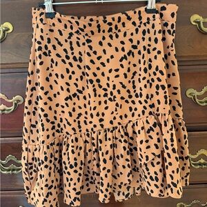 Stylish Leopard Print Mini Skirt